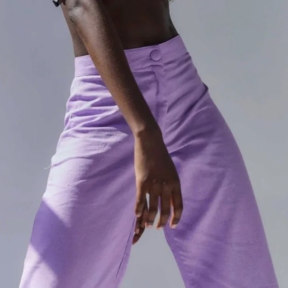 New! Tach Nicanor Linen Pants - Lilac - Picture 2 of 7